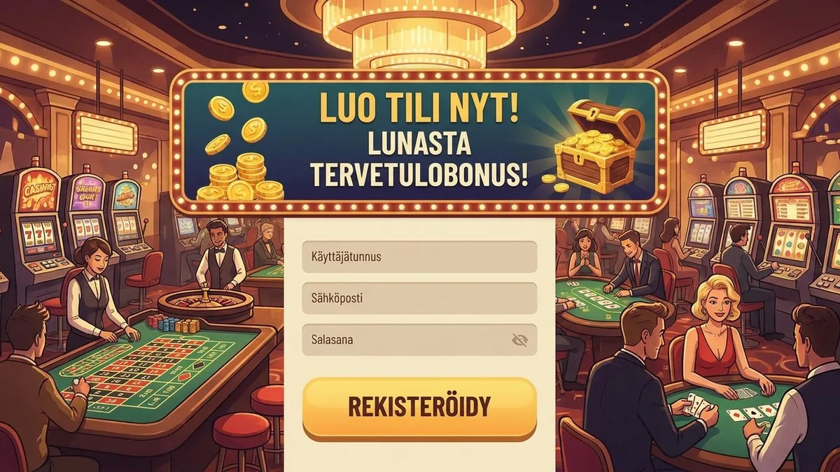 Rekisteröidy bonuksella